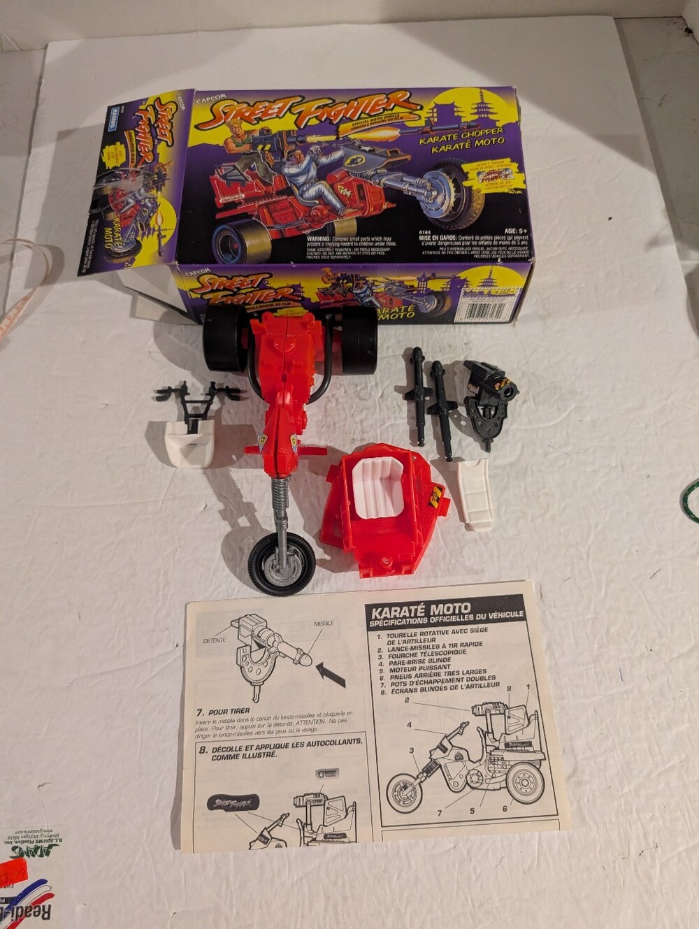 Gi Joe Hasbro Street Fighter Official Movie Vehicle Karate Chopper Used As Is